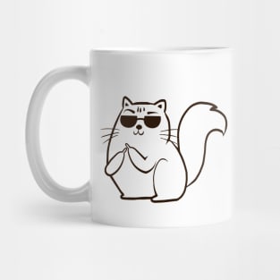 Cat With Middle Finger Mug